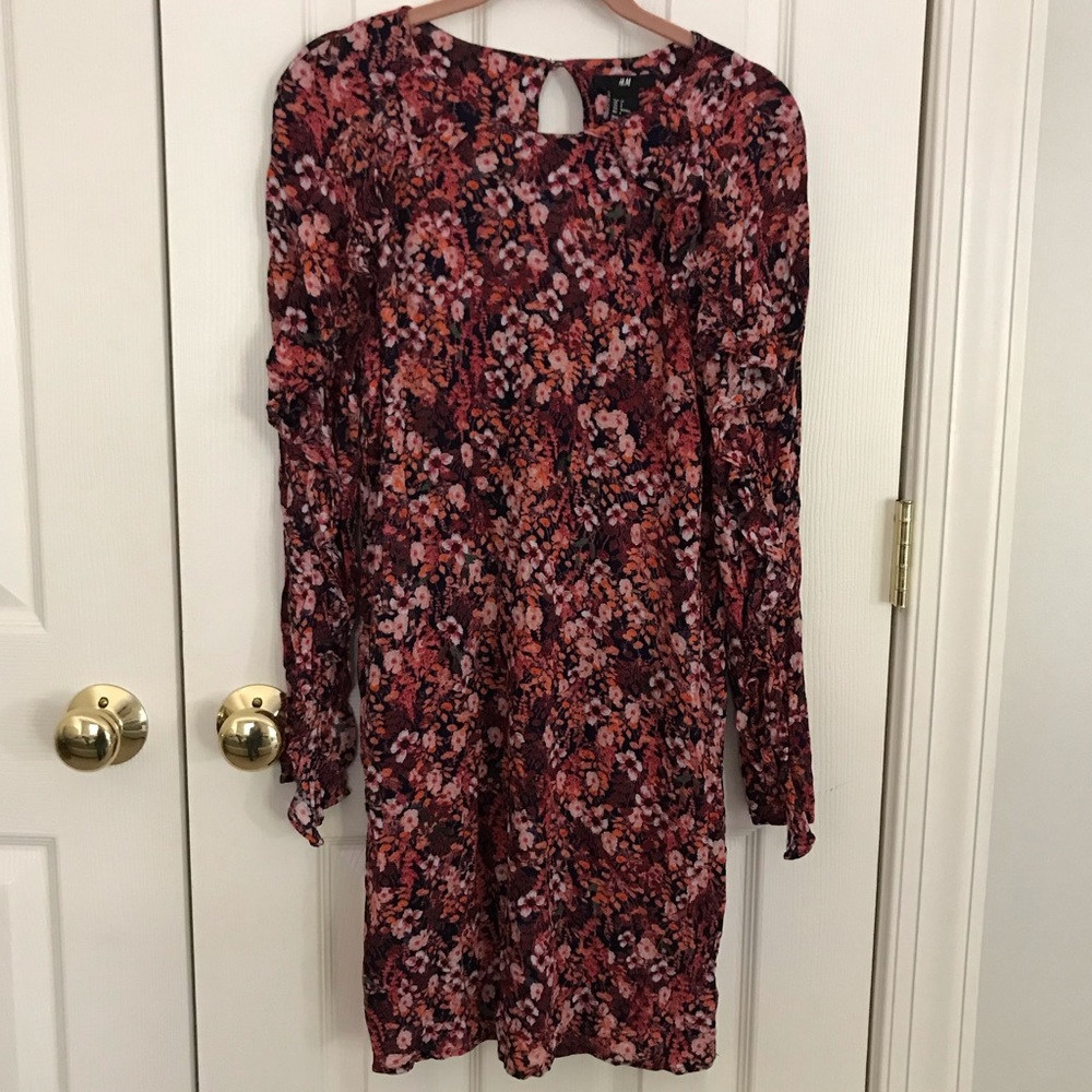 Fall Floral Mini Dress